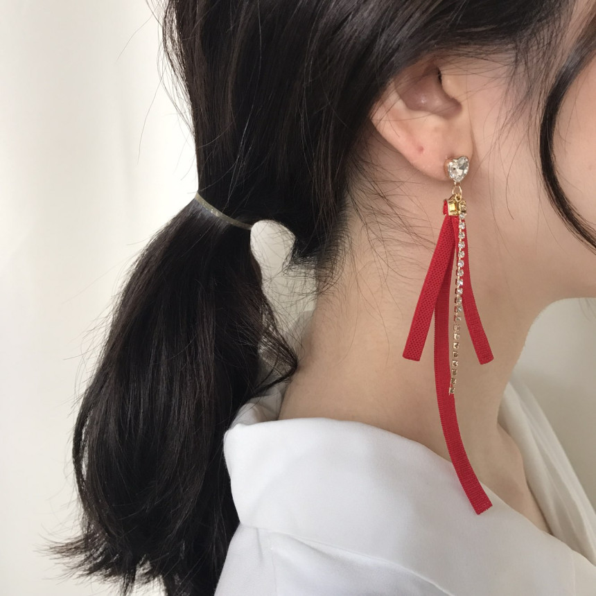 <b><p>Bernie heart Cubic evil Drop Erings 3color</p></b><b><p>バニー ハート キュービックオンバル ドロップイヤリング 3色 ラブリールコーディネ</p></b><br /><br /><p align='center'>