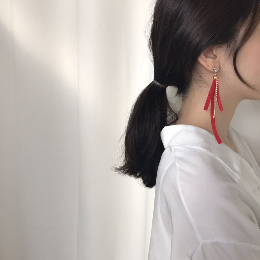 <b><p>Bernie heart Cubic evil Drop Erings 3color</p></b><b><p>バニー ハート キュービックオンバル ドロップイヤリング 3色 ラブリールコーディネ</p></b><br /><br /><p align='center'>