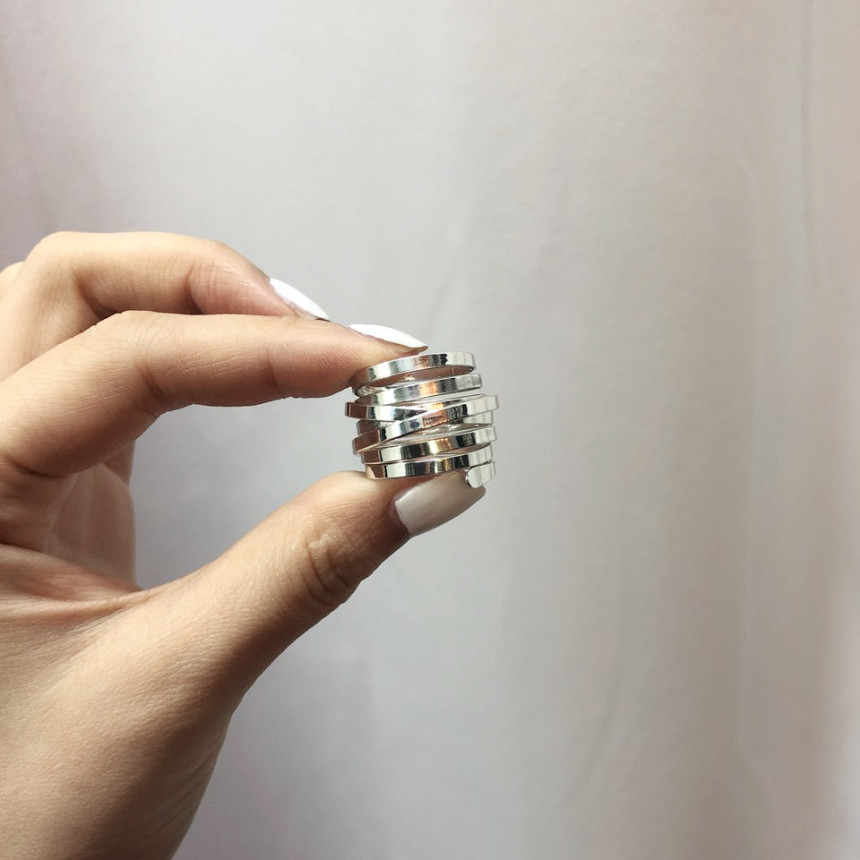 <b><p>Silver 925 Cyclone ring with 8 lis 13,15</p></b><b><p>シルバー925 竜巻8行リング 13,15号 即日発送 アンティーク ファッショナブルなファッション</p></b><br /><br /><p align='center'>