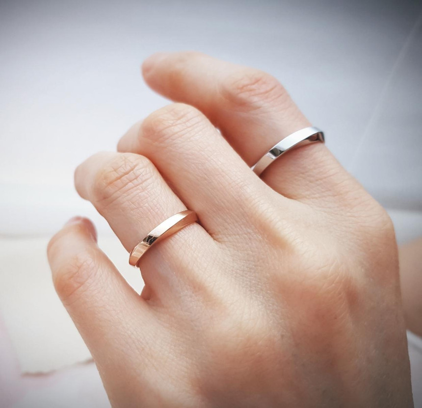 <b><p>14k 18k Calf simple Couing Gold Gift</p></b><b><p>14k 18k カーフ シンプル カップリング 金の指輪 ギフト</p></b><br /><br /><p align='center'>