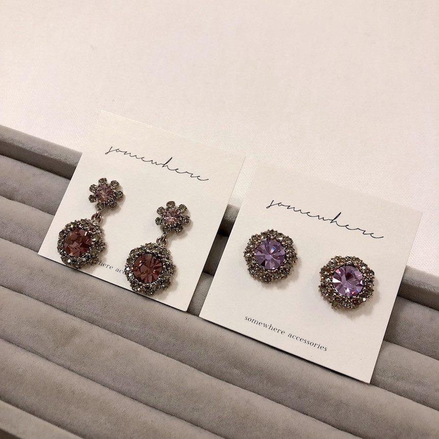 <b><p>stelr Violet Cubic ering acc717 Lony Glitr</p></b><b><p>ステラ バイオレット キュービック イヤリング acc717 きらめく 輝く ケバケバした</p></b><br /><br /><p align='center'>