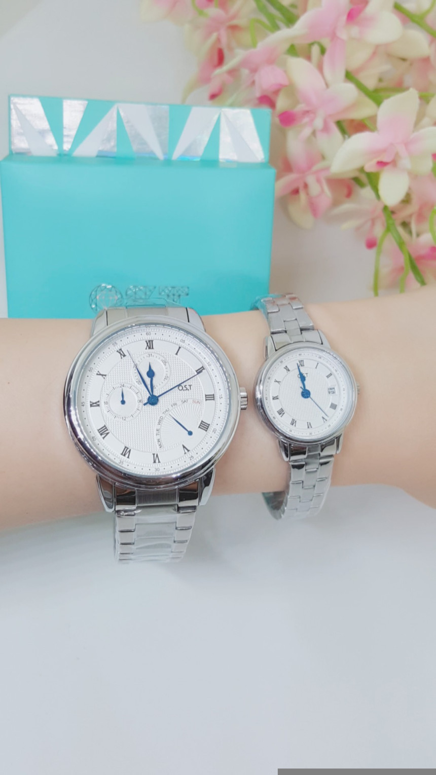 <b><p>OST Rome Index Silver Couple watch OTC118208FSS</p></b><b><p>OST ローマインデックス シルバーメタル カップルの腕時計 OTC118208FSS</p></b><br /><br /><p align='center'>