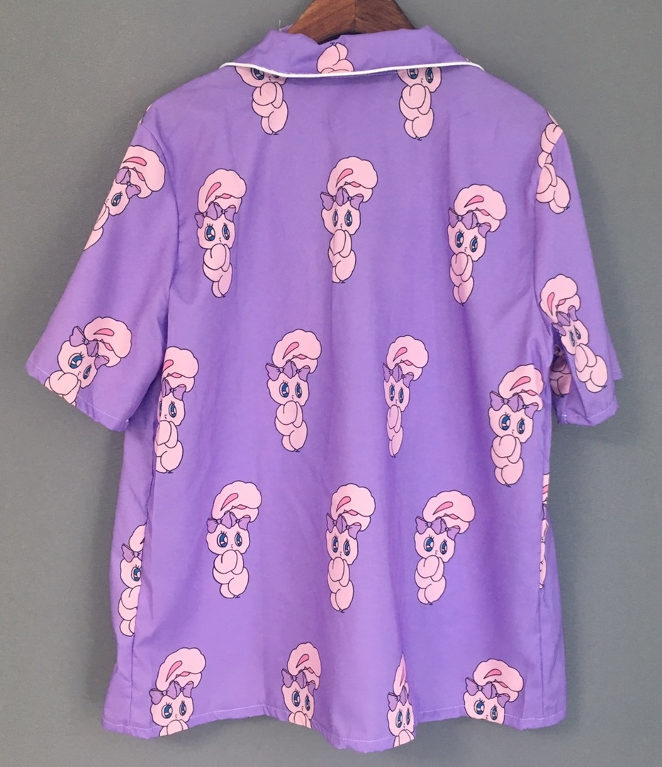 <b><p>Silk eling Esther Love rabbit pattn Short</p></b><b><p>シルク感じ エスターラブ ウサギ パン 半袖 かわいい パジャマ バンチ 団体服</p></b><br /><br /><p align='center'>