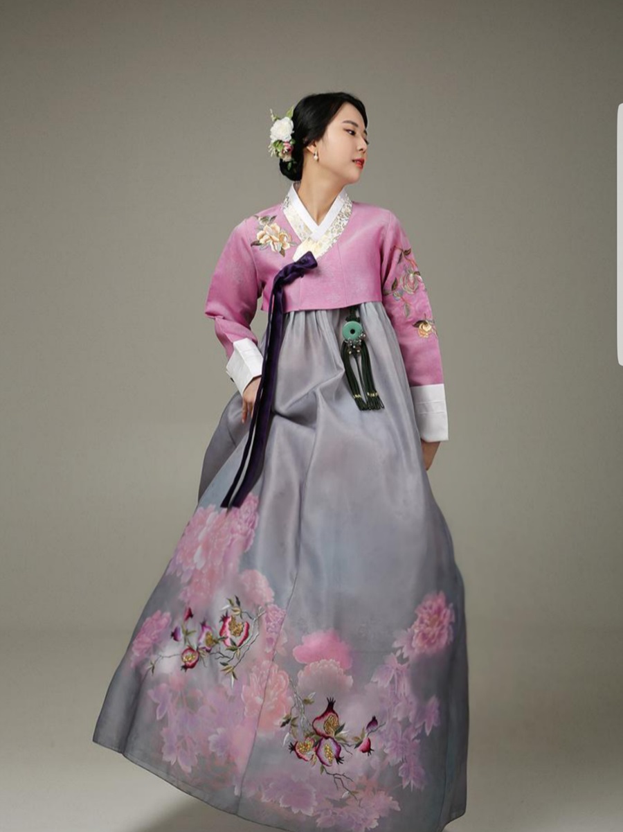 [한복대여] 누네띄네 여성 혼주 결혼식 한복 - 상품 이미지