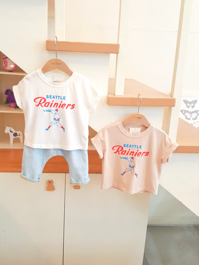 <b><p>Baseball Short sleeve 2col Cute t-shi Ly</p></b><b><p>ベースボール 半袖Tシャツ 2色 キュート かわいい ラブリーコーディネ 夏身上</p></b><br /><br /><p align='center'>