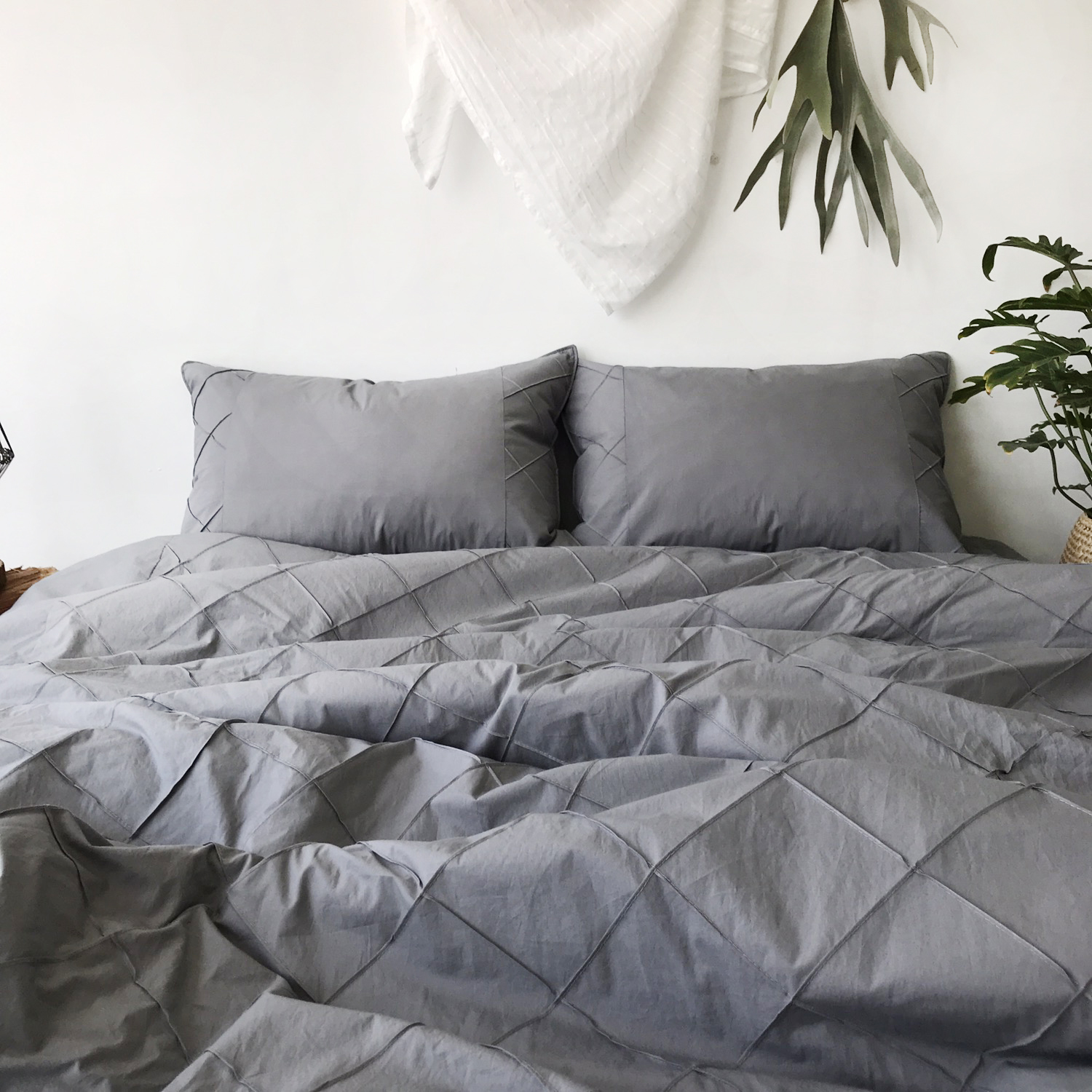 사각사각 핀탁 고밀도 순면 호텔식 침구 신혼 간절기 차렵이불 S/SS