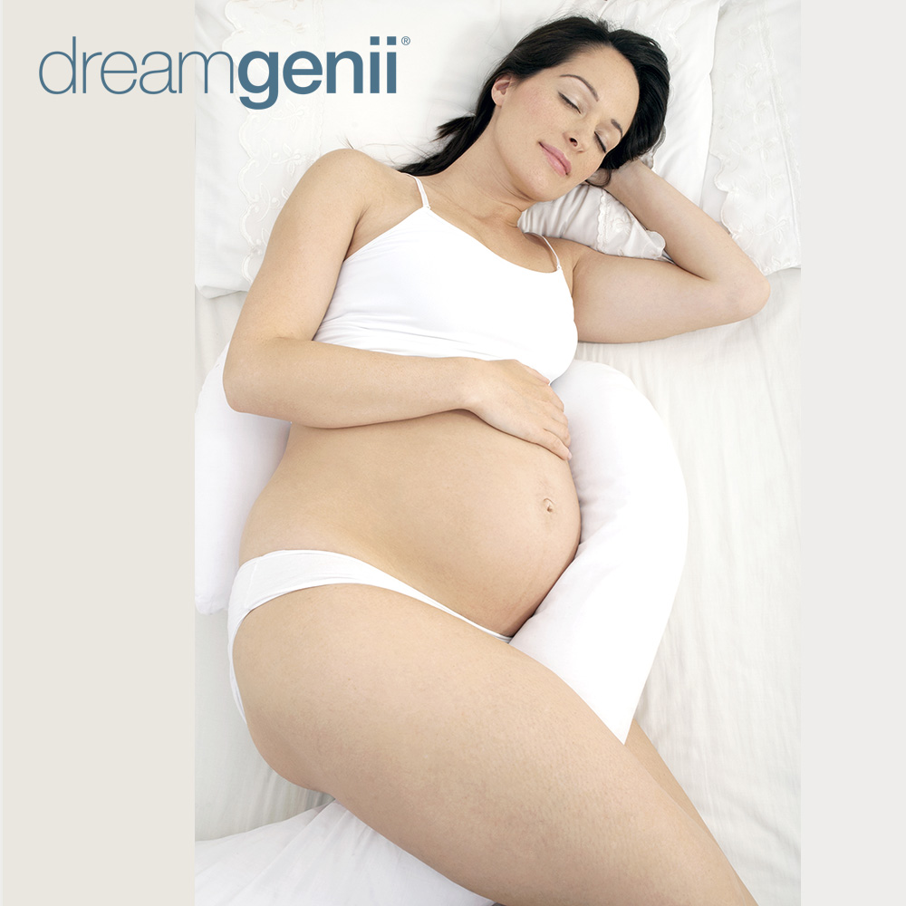 영국 프리미엄 드림지니 임산부 바디필로우 (속솜+커버) 임신축하선물 임산부베개 쿠션 답답하지 않은 7자형