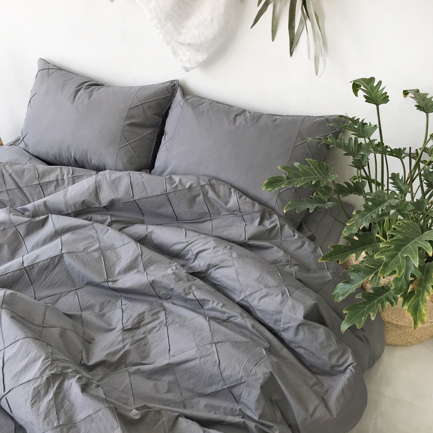 사각사각 핀탁 고밀도 순면 호텔식 침구 신혼 간절기 차렵이불 S/SS