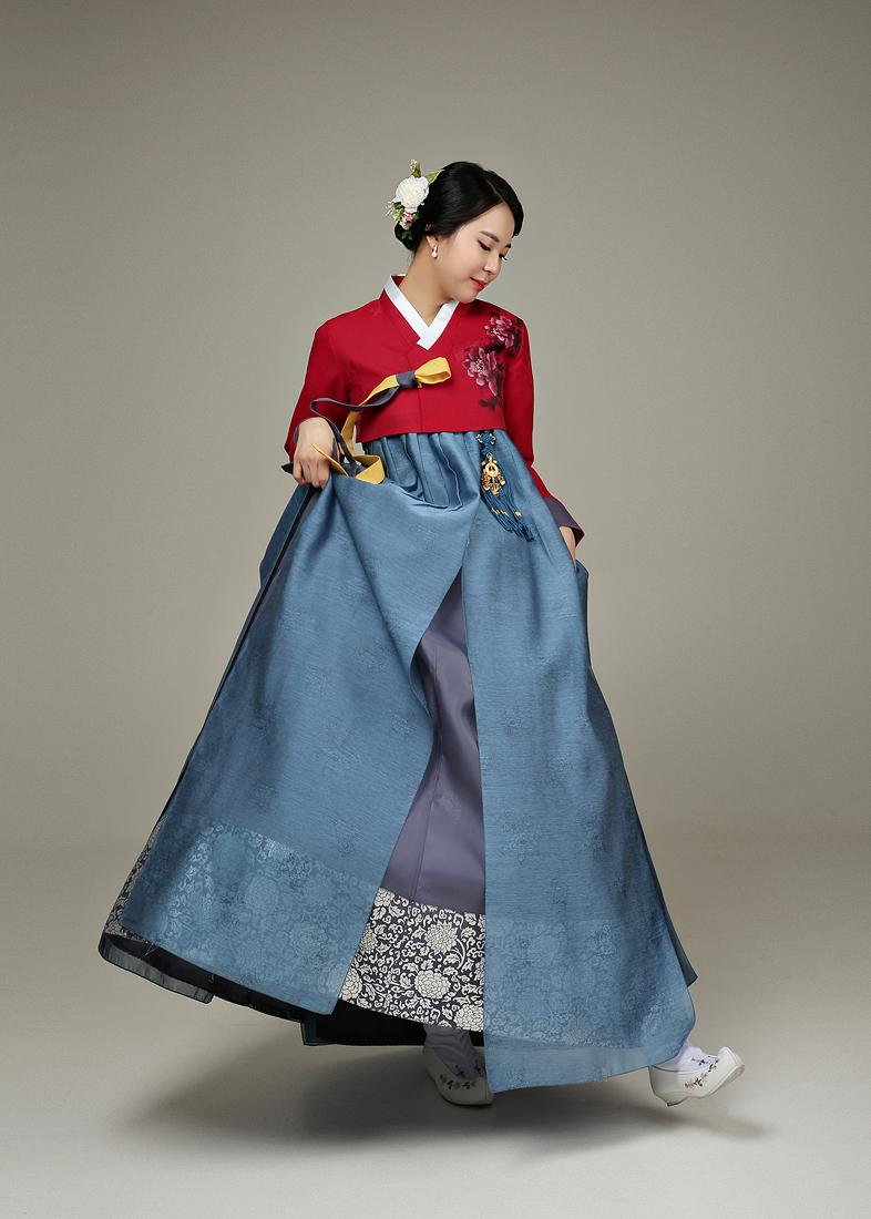 [한복대여] 황후의 나들이 여성 혼주 결혼식 한복 - 상세 이미지 5