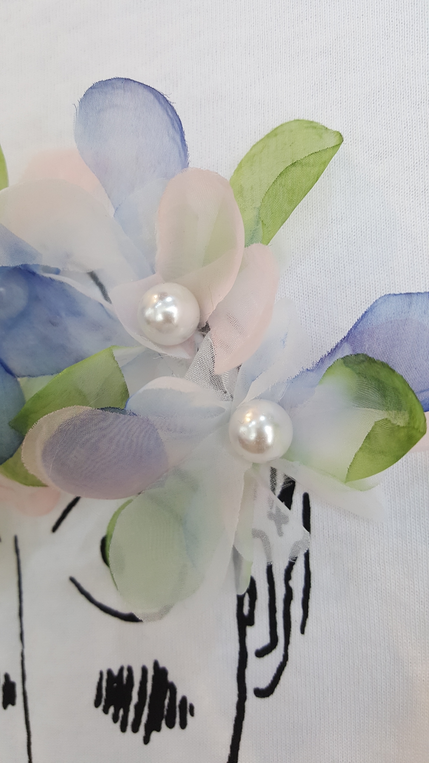 <b><p>Three-dimensional flower Pearl Short slves</p></b><b><p>立体花 真珠 半袖 Tシャツ 甘く甘く ユニーク 特別な日 外出 30代の女性 記念日</p></b><br /><br /><p align='center'>