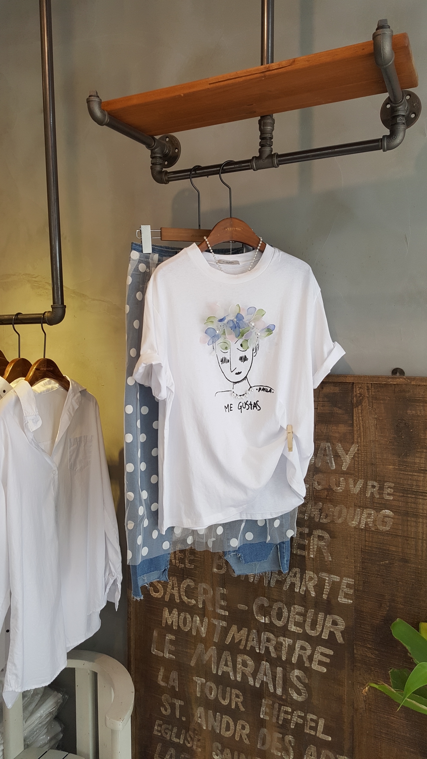 <b><p>Three-dimensional flower Pearl Short slves</p></b><b><p>立体花 真珠 半袖 Tシャツ 甘く甘く ユニーク 特別な日 外出 30代の女性 記念日</p></b><br /><br /><p align='center'>