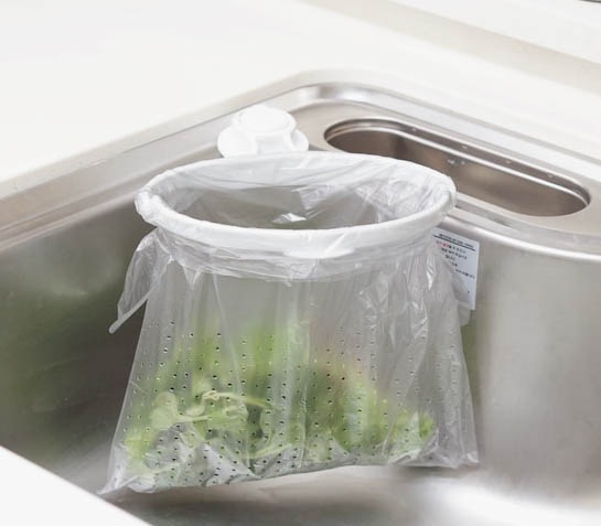 싱크대 음식물 쓰레기통 홀더 / 리필 봉투