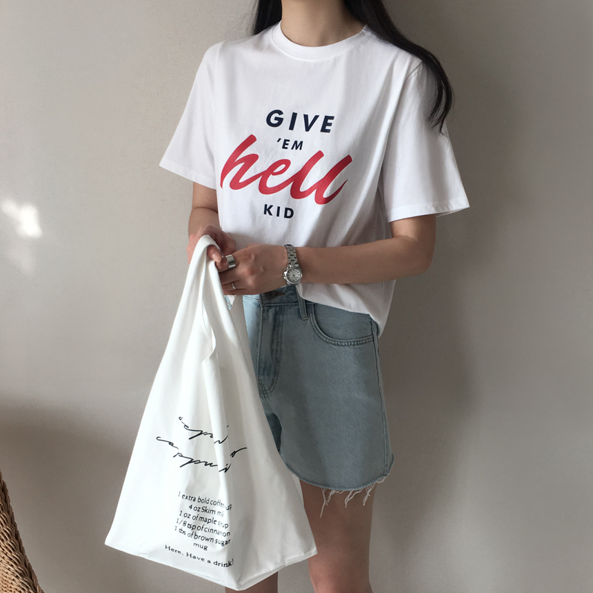 <b><p>Roulette Lring Short seves T-shi 2col Flame</p></b><b><p>ルーズフィット レタリング 半袖 Tシャツ 2col 捺染 印刷 英語 女性のラウンドティー</p></b><br /><br /><p align='center'>