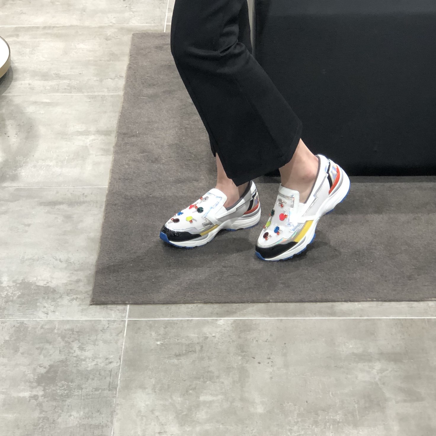 <b><p>Shu Comma Bonnie Haven star Twinkle Slip-</p></b><b><p>シューコンマみる ヘブン スター トゥインクル スリップオン LSKX55381WH</p></b><br /><br /><p align='center'>