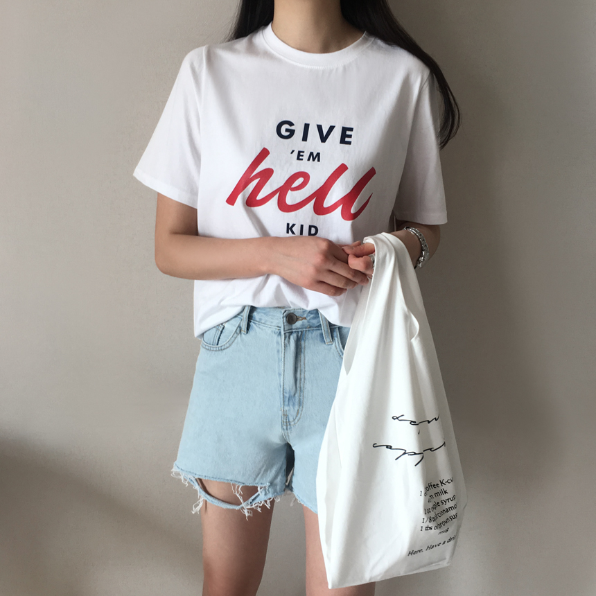 <b><p>Roulette Lring Short seves T-shi 2col Flame</p></b><b><p>ルーズフィット レタリング 半袖 Tシャツ 2col 捺染 印刷 英語 女性のラウンドティー</p></b><br /><br /><p align='center'>