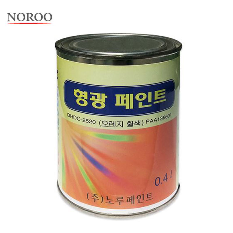 노루 형광 페인트 0.4L 오렌지황색 - 메인 이미지