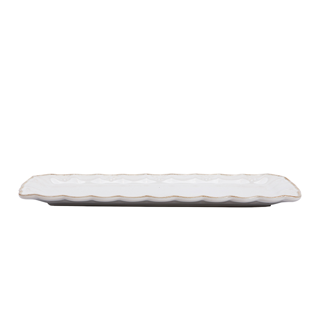 코스타노바 올리바 빈티지 수입 접시 카페 디저트 / 30cm, 직사각접시 화이트 - 상세 이미지 2
