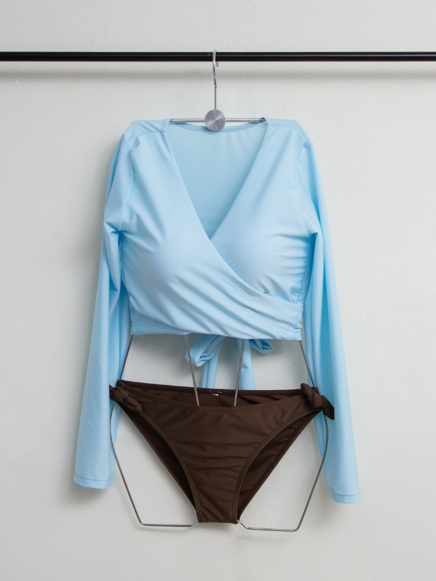 <b><p>waist lab Lg sleeve Two Piece bikini Sexy</p></b><b><p>腰 ラップ 長袖 ツーピース ビキニ セクシーなビーチウェア ラグジュアリー 女神水着</p></b><br /><br /><p align='center'>