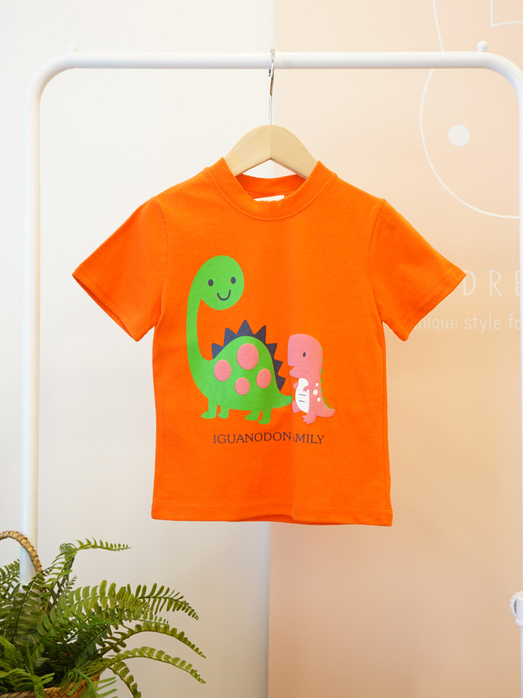 <b><p>dinosaur family Short sleeves T-shi col Nice</p></b><b><p>恐竜 家族 半袖 Tシャツ 3 色 肌触りの良い 姉妹ルックコーディネート 女の子</p></b><br /><br /><p align='center'>