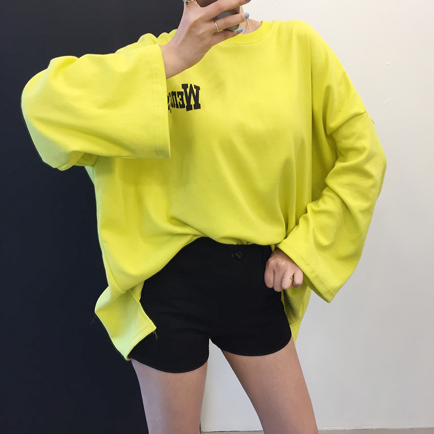 <b><p>Wendy Boxed T-shirt 4color Printing Roulette</p></b><b><p>ウェンディ ボックスTシャツ 4色 印刷 ルーズフィット チュリ 女性長袖 オ・バフェ</p></b><br /><br /><p align='center'>