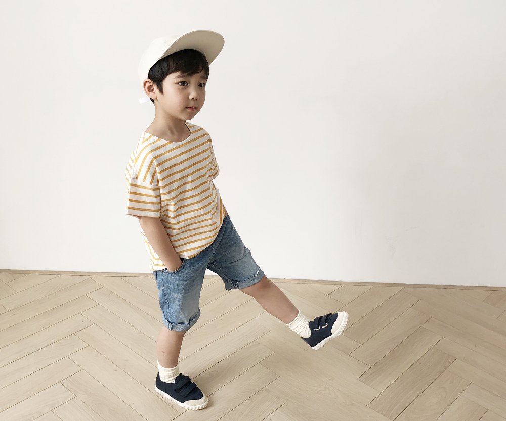 <b><p>Baby summer stripe Petit Broth and si Nursy</p></b><b><p>幼 夏 ストライプ プチ 兄妹カップルルック 保育園Tシャツ デイリーに着る良い</p></b><br /><br /><p align='center'>