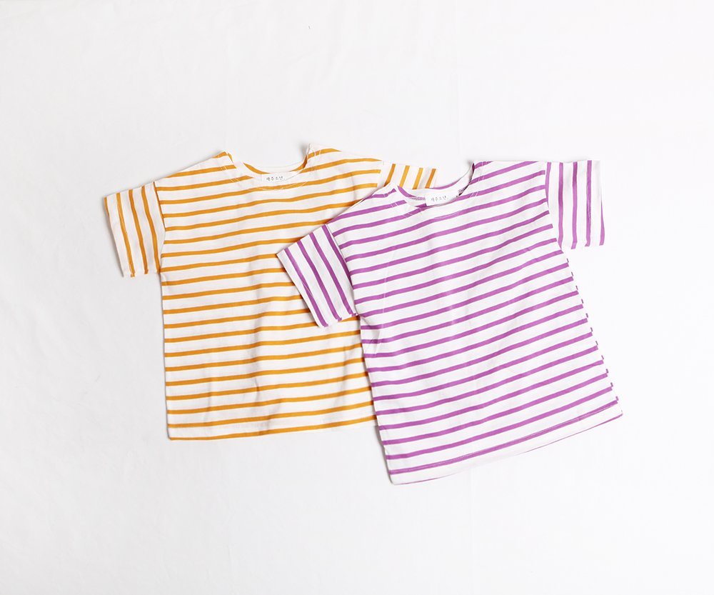 <b><p>Baby summer stripe Petit Broth and si Nursy</p></b><b><p>幼 夏 ストライプ プチ 兄妹カップルルック 保育園Tシャツ デイリーに着る良い</p></b><br /><br /><p align='center'>