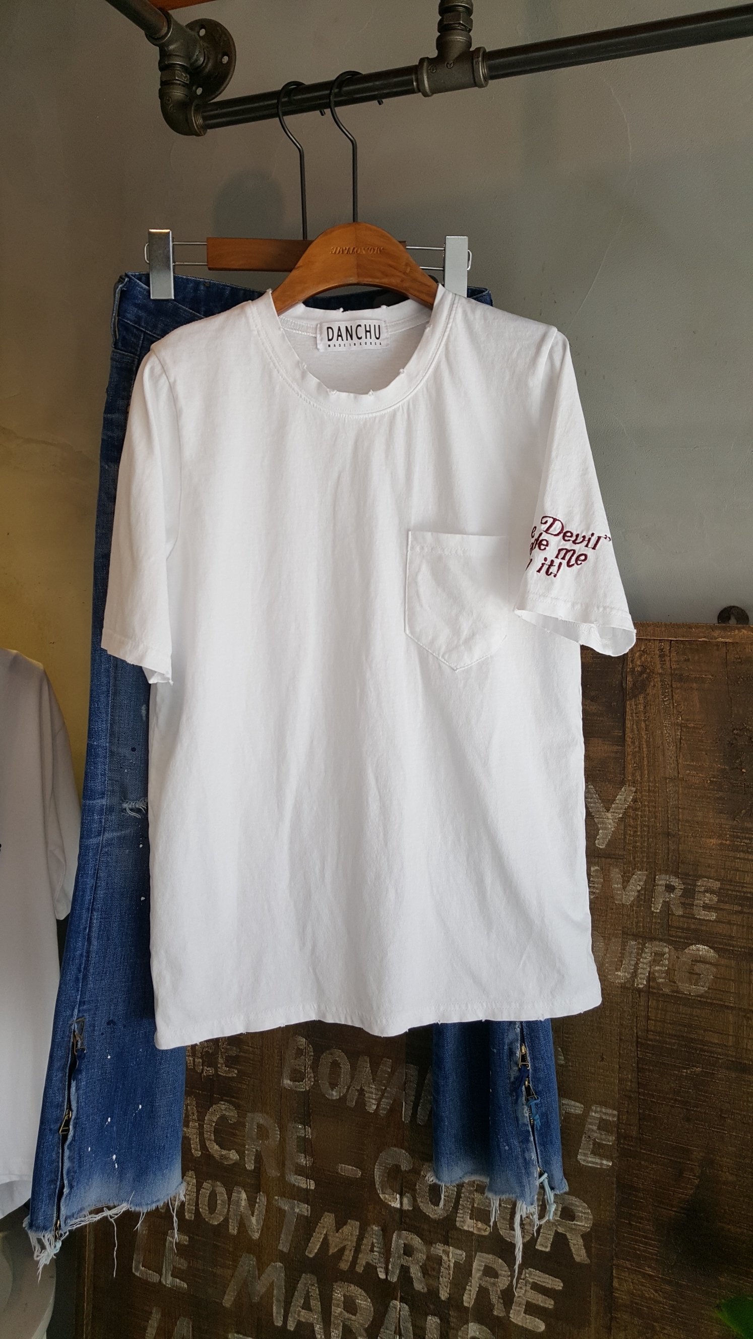 <b><p>Angel Letteri embroidy Short sleeves T-shi</p></b><b><p>エンジェル レタリング 刺繍 半袖 Tシャツ ガールフレンドコーディネート 断定</p></b><br /><br /><p align='center'>