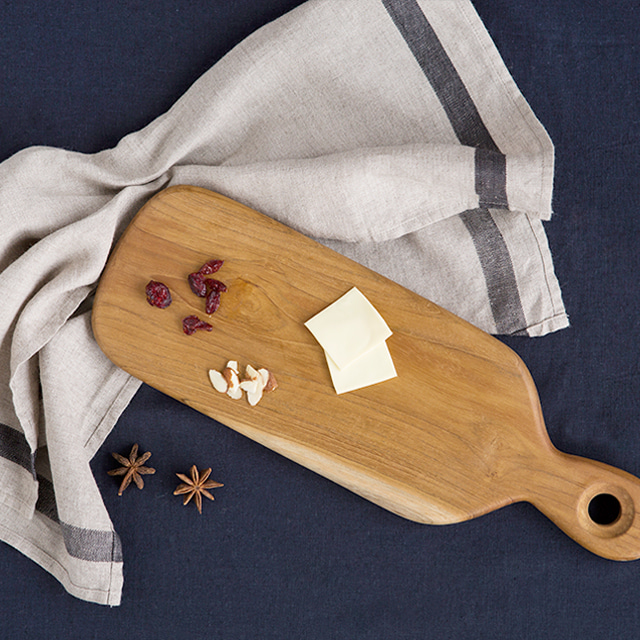 SNEK 도마 37 티크나무