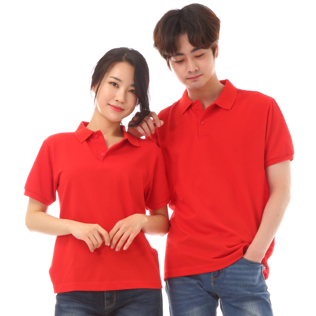 단체유니폼 30수pk체크폴로(왼포켓없음)칼라별 반팔식당티셔츠 홀서빙복 이미지 7