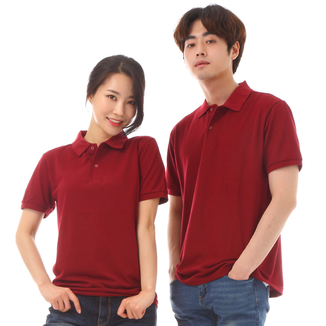 단체유니폼 30수pk체크폴로(왼포켓없음)칼라별 반팔식당티셔츠 홀서빙복 - 상세 이미지 5