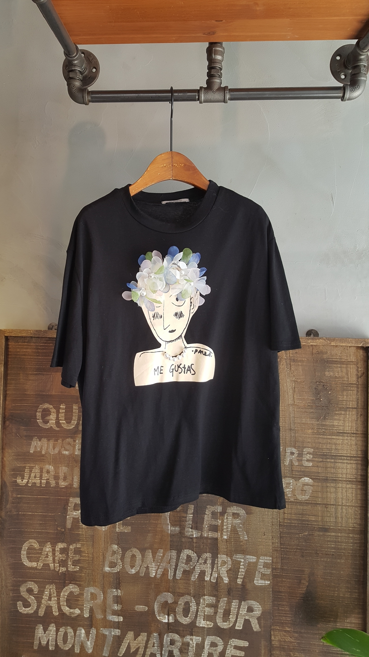 <b><p>Three-dimensional flower Pearl Short slves</p></b><b><p>立体花 真珠 半袖 Tシャツ 甘く甘く ユニーク 特別な日 外出 30代の女性 記念日</p></b><br /><br /><p align='center'>