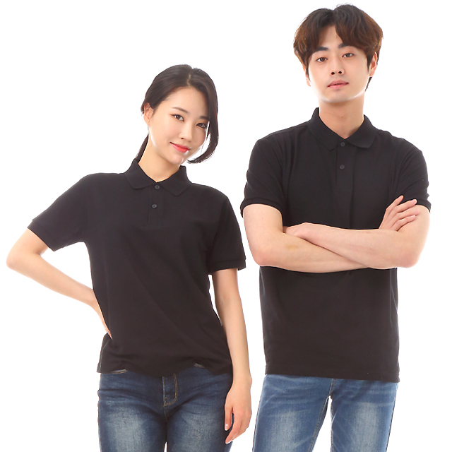 단체유니폼 30수pk체크폴로(왼포켓없음)칼라별 반팔식당티셔츠 홀서빙복 - 상세 이미지 4