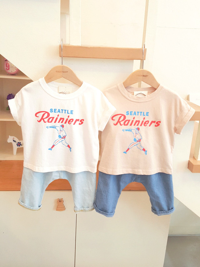 <b><p>Baseball Short sleeve 2col Cute t-shi Ly</p></b><b><p>ベースボール 半袖Tシャツ 2色 キュート かわいい ラブリーコーディネ 夏身上</p></b><br /><br /><p align='center'>