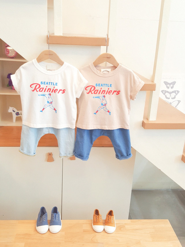 <b><p>Baseball Short sleeve 2col Cute t-shi Ly</p></b><b><p>ベースボール 半袖Tシャツ 2色 キュート かわいい ラブリーコーディネ 夏身上</p></b><br /><br /><p align='center'>