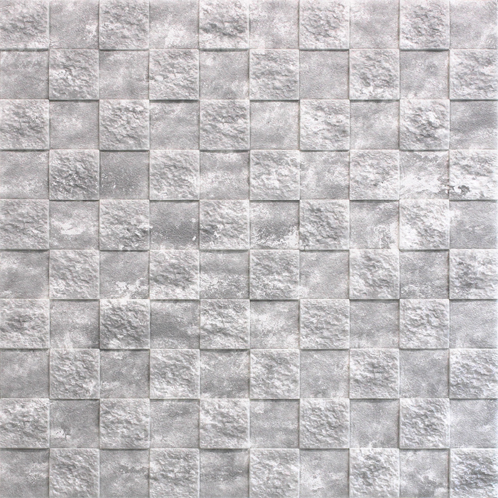 체크 폼블럭 실버그레이 70x70cm - 상품 이미지