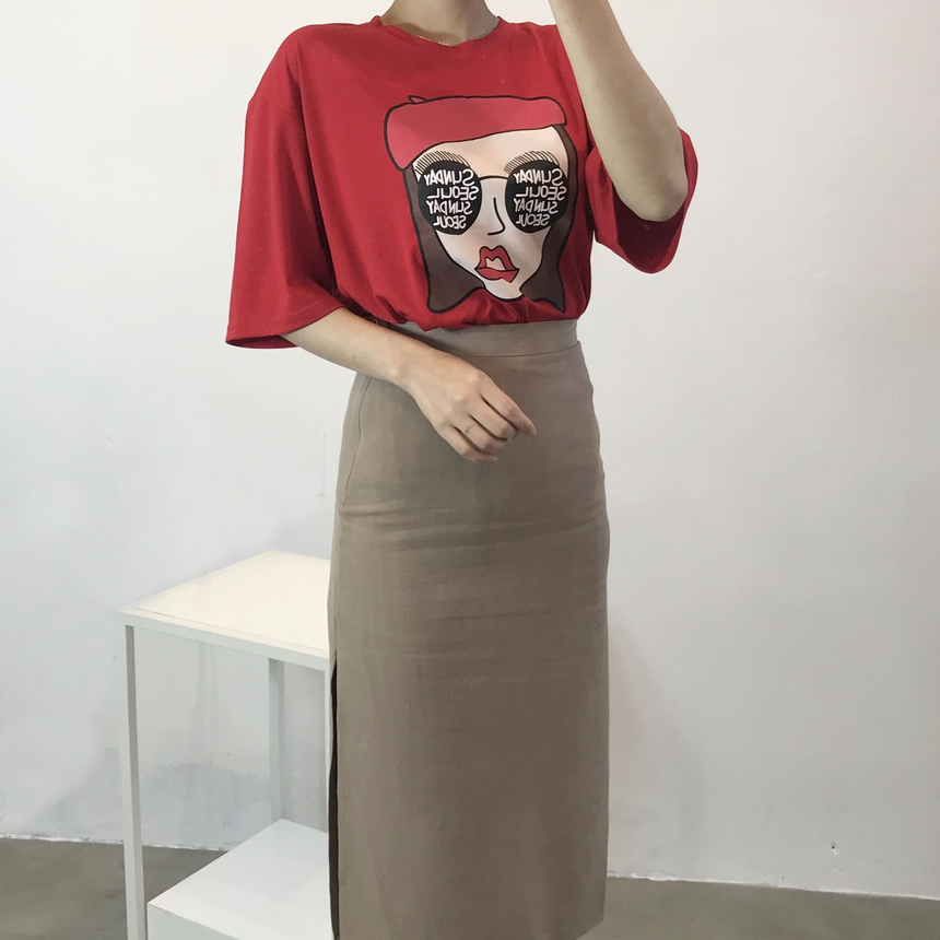 <b><p>touch cute face Printing Short sleeves T-shi</p></b><b><p>肌触り かわいい フェイス 印刷 半袖 Tシャツ ラウンド 珍しい コーディネート</p></b><br /><br /><p align='center'>