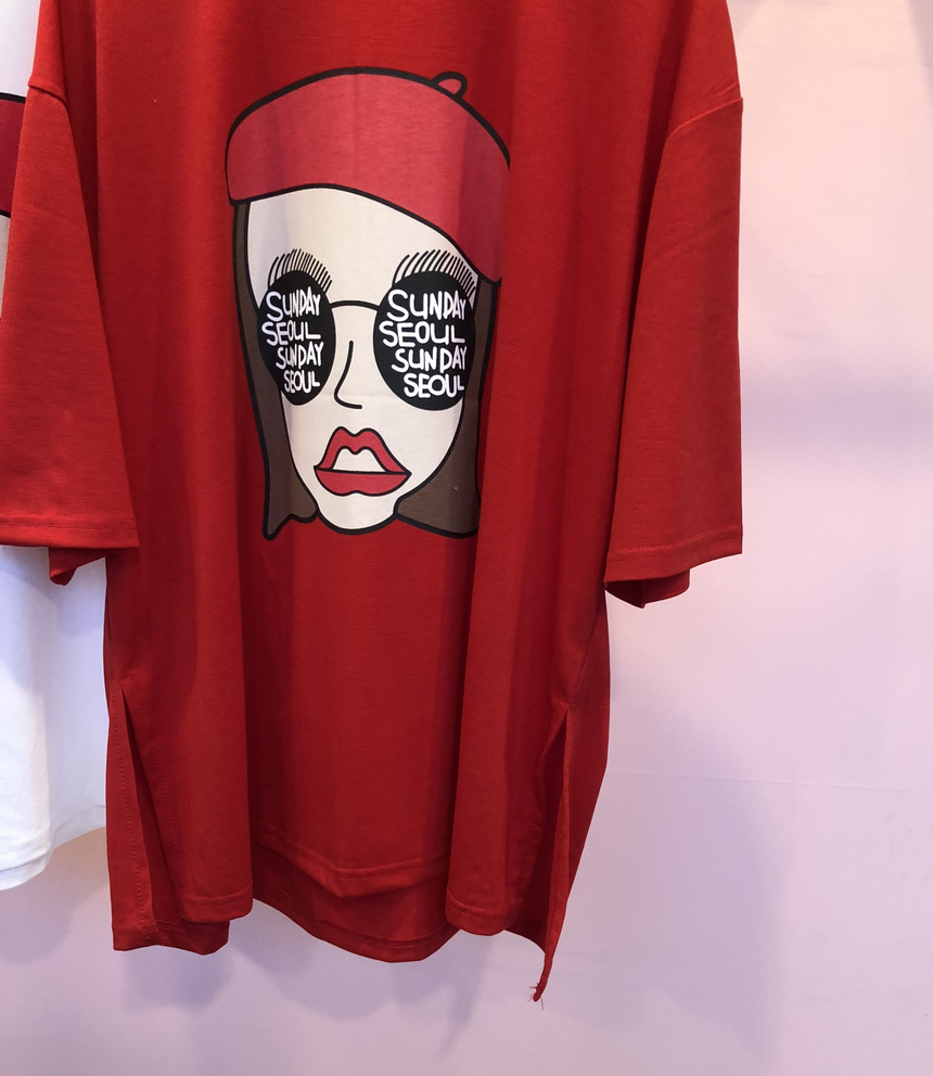 <b><p>touch cute face Printing Short sleeves T-shi</p></b><b><p>肌触り かわいい フェイス 印刷 半袖 Tシャツ ラウンド 珍しい コーディネート</p></b><br /><br /><p align='center'>