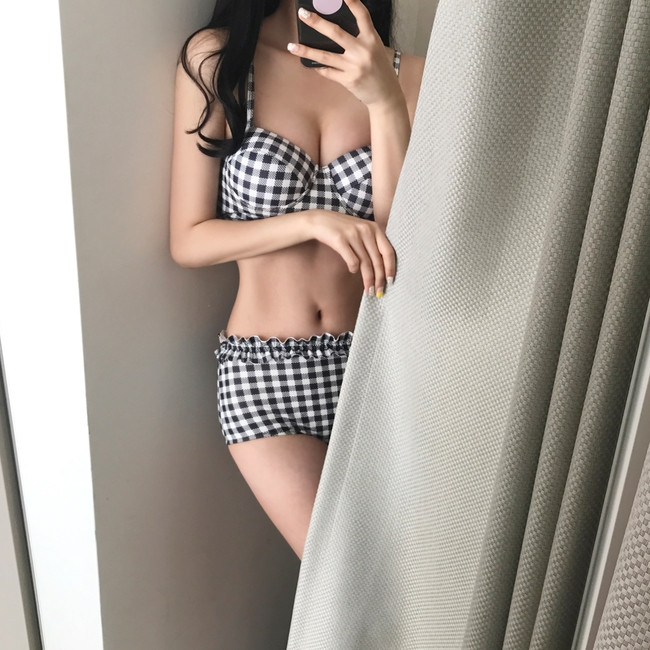 <b><p>check pink High waist biki fancy Marl Sexy</p></b><b><p>チェック ピンク ハイウエスト ビキニ 派手な マリンル セクシーモノ モダン 水着</p></b><br /><br /><p align='center'>