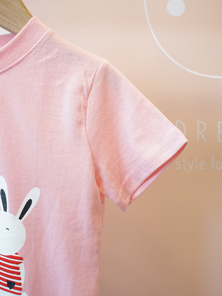 <b><p>rabbit Short sleeve 2 col Nice touch Sister</p></b><b><p>ウサギ 半袖Tシャツ 2 色 肌触りの良い 姉妹ルックコーディネート 女の子 オルジプファッション</p></b><br /><br /><p align='center'>