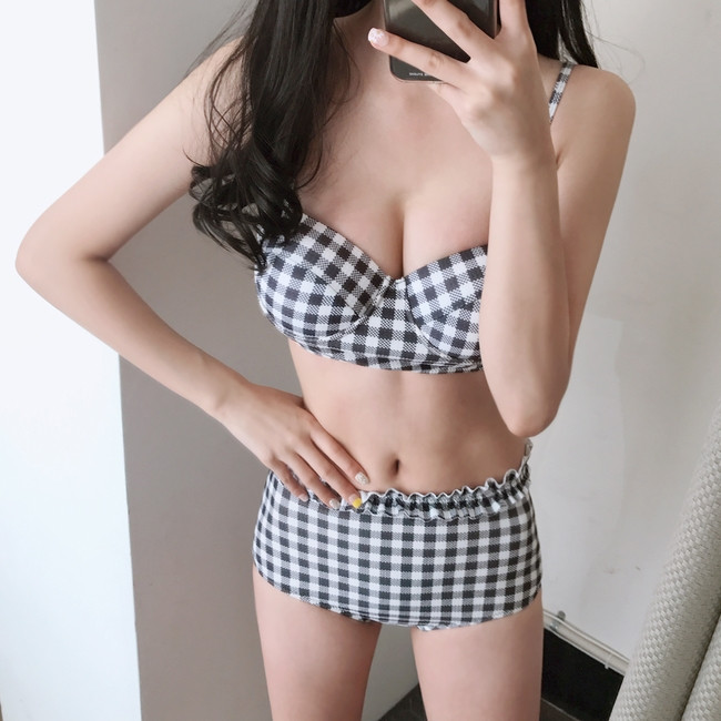<b><p>check pink High waist biki fancy Marl Sexy</p></b><b><p>チェック ピンク ハイウエスト ビキニ 派手な マリンル セクシーモノ モダン 水着</p></b><br /><br /><p align='center'>