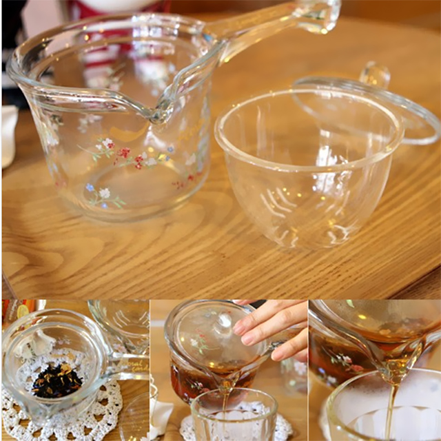 루미낙 티포트, 300ml, 유리티포트, 편수, 플로랄 - 상세 이미지 4