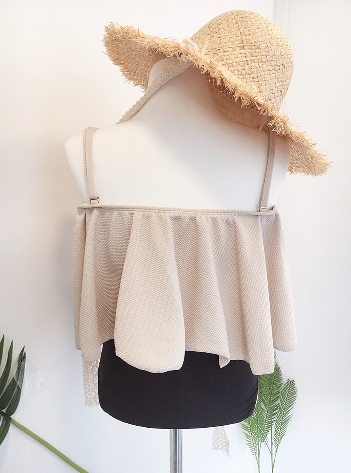 <b><p>High waist Off shoulder Frill bikini swimsuit</p></b><b><p>ハイウエスト オフショルダー フリル ビキニ 水着 ニット 新婚旅行 バカンスルック</p></b><br /><br /><p align='center'>