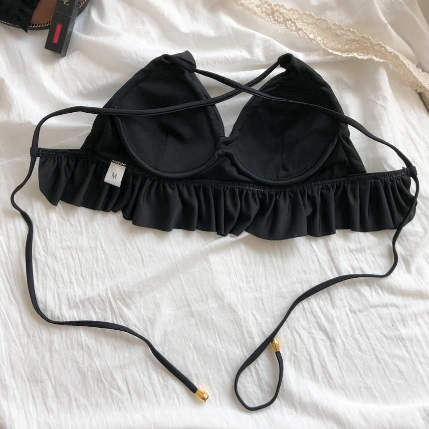 <b><p>Wongpom black Frill bikini</p></b><b><p>ワンポン ブラック フリル ビキニ</p></b><br /><br /><p align='center'>