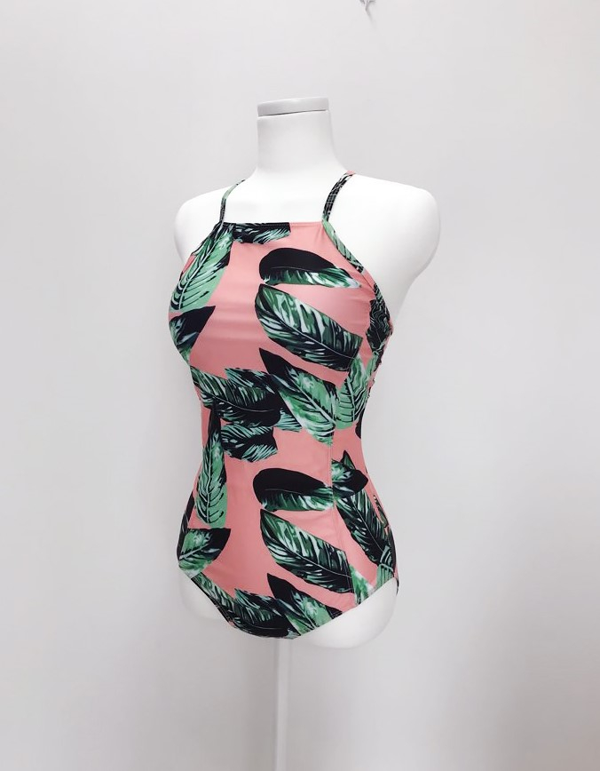<b><p>Bali Pm tree Holter Monokini Neck swimsuit</p></b><b><p>バリ ヤシの木 ホルター モノキニ ネック水着 ピンク リゾートル バカンスル ストラップ非</p></b><br /><br /><p align='center'>