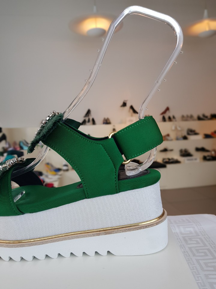 <b><p>Shu Comma Bonnie Sabrina sandal Green DG2AM17008GR</p></b><b><p>シューコンマみる サブリナ サンダル グリーン DG2AM17008GRN 夏 ラーな</p></b><br /><br /><p align='center'>