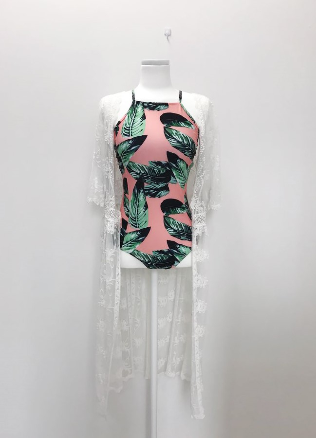 <b><p>Bali Pm tree Holter Monokini Neck swimsuit</p></b><b><p>バリ ヤシの木 ホルター モノキニ ネック水着 ピンク リゾートル バカンスル ストラップ非</p></b><br /><br /><p align='center'>