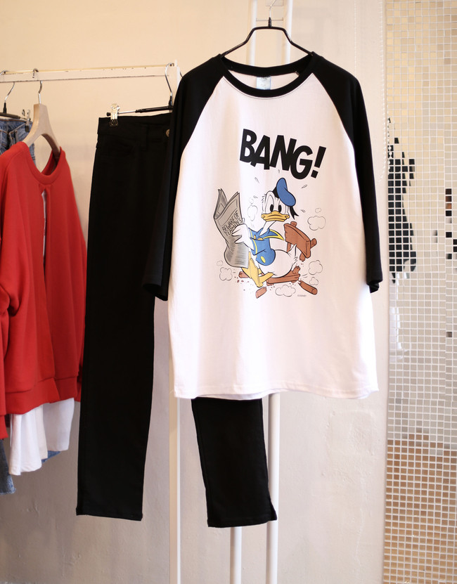 <b><p>original Disney Dod Raglan Part 7 T-shi Wom</p></b><b><p>オリジナル ディズニー ドド ラグラン 7部 Tシャツ 女性 ミキティ カジュアル</p></b><br /><br /><p align='center'>