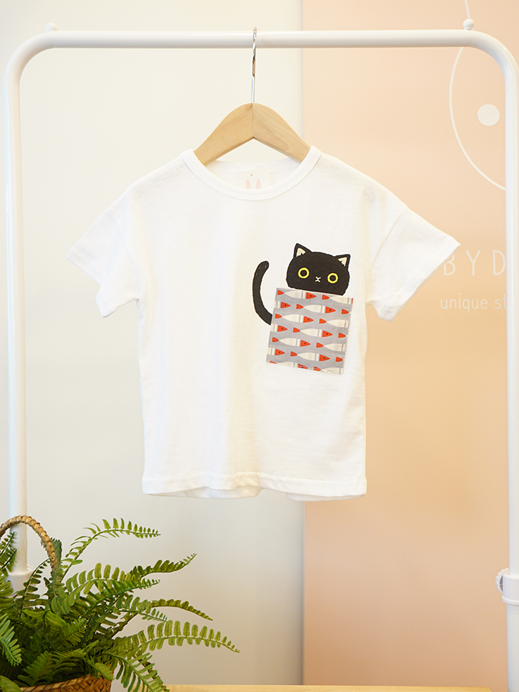 <b><p>pocket cat Short sleeve Codined T-shis Cutie</p></b><b><p>ポケット 猫 半袖Tシャツ コーディネイトしやすい キューティースタイル 毎日着たい</p></b><br /><br /><p align='center'>