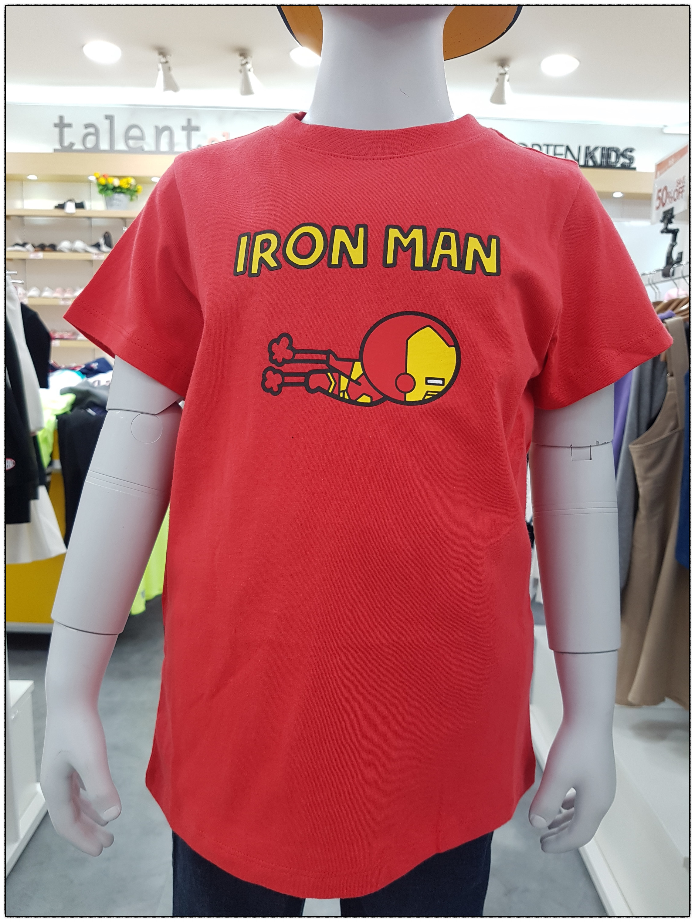 <b><p>Paulham Kids Ironman Short Sleeve Polo PKY2TR1220</p></b><b><p>ポルヘムキッズ アイアンマン 半袖Tシャツ PKY2TR1220 日常コーディネートルック</p></b><br /><br /><p align='center'>
