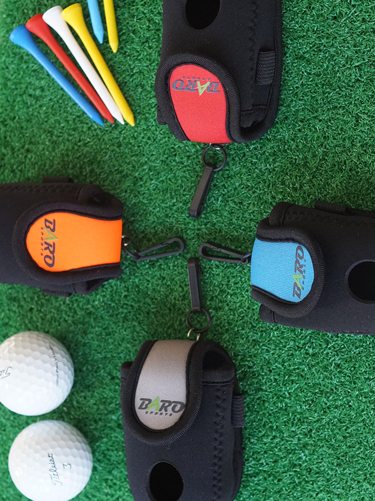 바로스포츠 심플 골프공 주머니 2구형 (블루/오렌지/그레이/레드) - 상세 이미지 2
